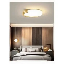 PLAFONIERA LED 24W CERCHIO ORO DESIGN MODERNO SOFFITTO TONDA LUCE NATURALE 50118