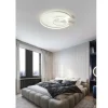 PLAFONIERA LED 32W LAMPADARIO SOFFITTO DESIGN CERCHI MODERNO TONDO BIANCO PN-04B
