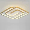 PLAFONIERA LED 48W QUADRATA SPIRALE VORTICE ORO LAMPADARIO SOFFITTO LUCE 4000K 70654