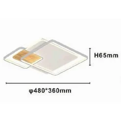 PLAFONIERA LED 40W QUADRATI BIANCO LAMPADARIO SOFFITTO MODERNO LUCE NATURALE 70852