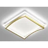 PLAFONIERA LED 48W QUADRATO BIANCO ORO DESIGN MODERNO SOFFITTO LUCE FREDDA 71523