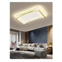 PLAFONIERA LED 108W RETTANGOLARE BIANCO ORO MODERNO DA SOFFITTO LUCE FREDDA 71547
