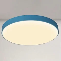PLAFONIERA LED 70W ROTONDA LAMPADA SOFFITTO BLU/CELESTE LAMPADARIO LUCE NATURALE 02645