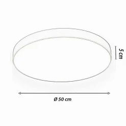 PLAFONIERA LED 70W ROTONDA LAMPADA SOFFITTO BLU/CELESTE LAMPADARIO LUCE NATURALE 02645