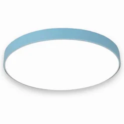 PLAFONIERA LED 70W ROTONDA LAMPADA SOFFITTO BLU/CELESTE LAMPADARIO LUCE NATURALE 02645