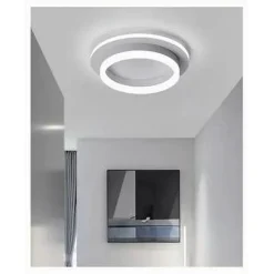 PLAFONIERA LED 27W TONDA CERCHIO BIANCO MODERNO LAMPADARIO SOFFITTO LUCE FREDDA 50490