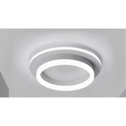 PLAFONIERA LED 27W TONDA CERCHIO BIANCO MODERNO LAMPADARIO SOFFITTO LUCE FREDDA 50490