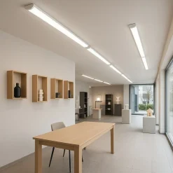 PLAFONIERA LINEARE LED SLIM 72W 150CM TECNOLOGIA CCT SWITCH ALTA LUMINOSITÀ IP20 PF-150-3C