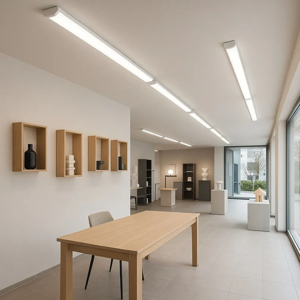 PLAFONIERA LINEARE LED SLIM 40 W 90CM TECNOLOGIA CCT SWITCH ALTA LUMINOSITÀ IP20 PF-90-3C