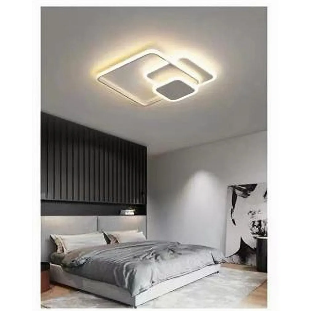 PLAFONIERA LUCE FREDDA LED QUADRATA 50W LAMPADARIO SOFFITTO BIANCO MODERNO 50064