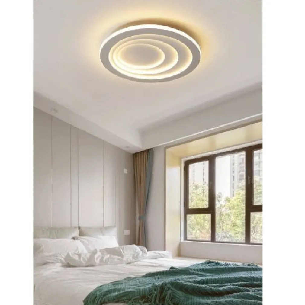 PLAFONIERA LUCE LED 70W ROTONDA CERCHIO BIANCO LAMPADARIO SOFFITTO PIATTA PN-08