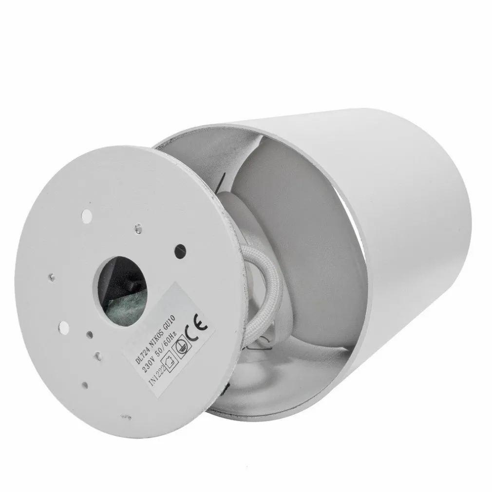 PLAFONIERA MODERNA FARETTO CILINDRO ESTERNO DA SOFFITTO ATTACCO GU10 LUCE 230V