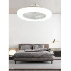 PLAFONIERA MODERNA LED A SOFFITTO VENTILATORE LUCE DIMMERABILE 3000K-6500K 60004