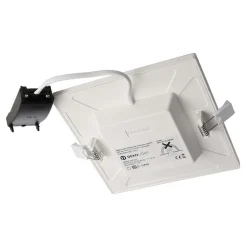 PLAFONIERA QUADRATA INCASSO FARETTO LED 12W PANNELLO INTERNI SOFFITTO LUCE CALDA