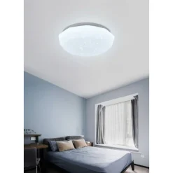 PLAFONIERA SOFFITTO 36 W BIANCA LAVORATA PUNTINI LUCE 6500K 3000K 4000K C02-36