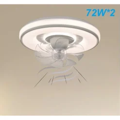 PLAFONIERA SOFFITTO CON VENTOLA LAMPADA VENTILATORE LUCE LED 3200K-6500K IP20 33245