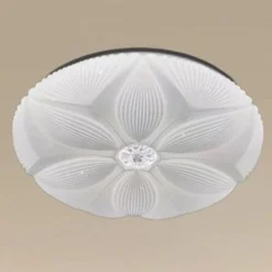 PLAFONIERA SOFFITTO LAMPADA LED DECORO FIORE 60W BIANCO LUCE FREDDA 6500K IP20 16744