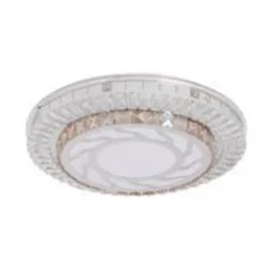 PLAFONIERA SOFFITTO 45W Ø40CM LED DESIGN A STRATI CRISTALLI VORTICE LUCE FREDDA 04067