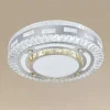 PLAFONIERA SOFFITTO 65W Ø50CM LED DESIGN TONDO A STRATI CON CRISTALLI LUCE FREDDA 17814