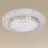 PLAFONIERA SOFFITTO 45W Ø40CM LED DESIGN A STRATI CON CRISTALLI BOLLE LUCE FREDDA 68551