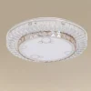 PLAFONIERA SOFFITTO 65W Ø50CM LED DESIGN A STRATI CON CRISTALLI BOLLE LUCE FREDDA 51369
