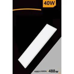 PLAFONIERA SOFFITTO 120X30CM PANNELLO LED 40W 3 COLORAZIONI DI LUCE LP120-40W-3C