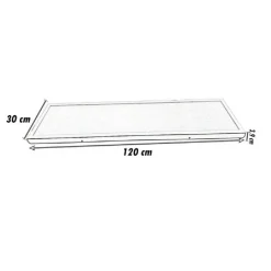 PLAFONIERA SOFFITTO 120X30CM PANNELLO LED 40W 3 COLORAZIONI DI LUCE LP120-40W-3C