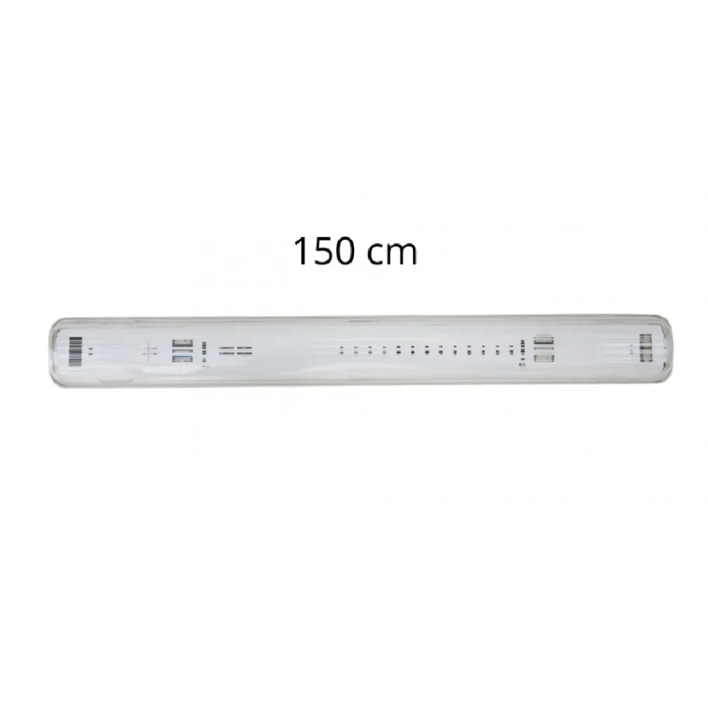 PLAFONIERA STAGNA 1 NEON LED TUBO T8 G13 DA 150CM PARETE SOFFITTO IP65 T8-150SS