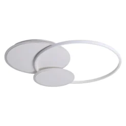 PLAFONIERA TONDA A 3 CERCHI LED A TRIPLA COLORAZIONE DI LUCE 37W ULTRA MODERNO C32-3C