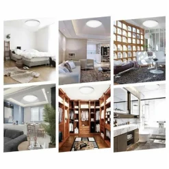 PLAFONIERA TONDA SOFFITTO 18W METALLO PLASTICA IP20 LUCE 6500K 4000K 3000K C01-18