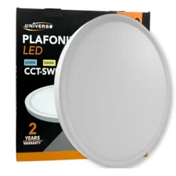 PLAFONIERA ULTRA SLIM LED 30W ROTONDA 40CM IP40 CCT 3IN1 CAMBIA COLORE LUCE MXDY400-30W-3C