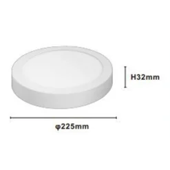 PLAFONIERE LED 18W LUCE 3000K-6500K TONDO SOFFITTO PARETE INTERRUTTORE 1980LM 00144