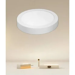 PLAFONIERE LED 18W LUCE 3000K-6500K TONDO SOFFITTO PARETE INTERRUTTORE 1980LM 00144