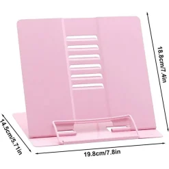 POGGIA LIBRI PIEGHEVOLE ESPOSITORE IN METALLO PORTA DOCUMENTI REGOLABILE LETTURA