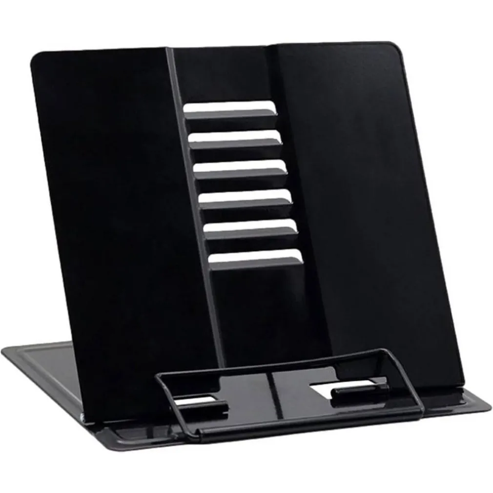 POGGIA LIBRI PIEGHEVOLE ESPOSITORE IN METALLO PORTA DOCUMENTI REGOLABILE LETTURA