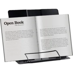 POGGIA LIBRI PIEGHEVOLE ESPOSITORE IN METALLO PORTA DOCUMENTI REGOLABILE LETTURA