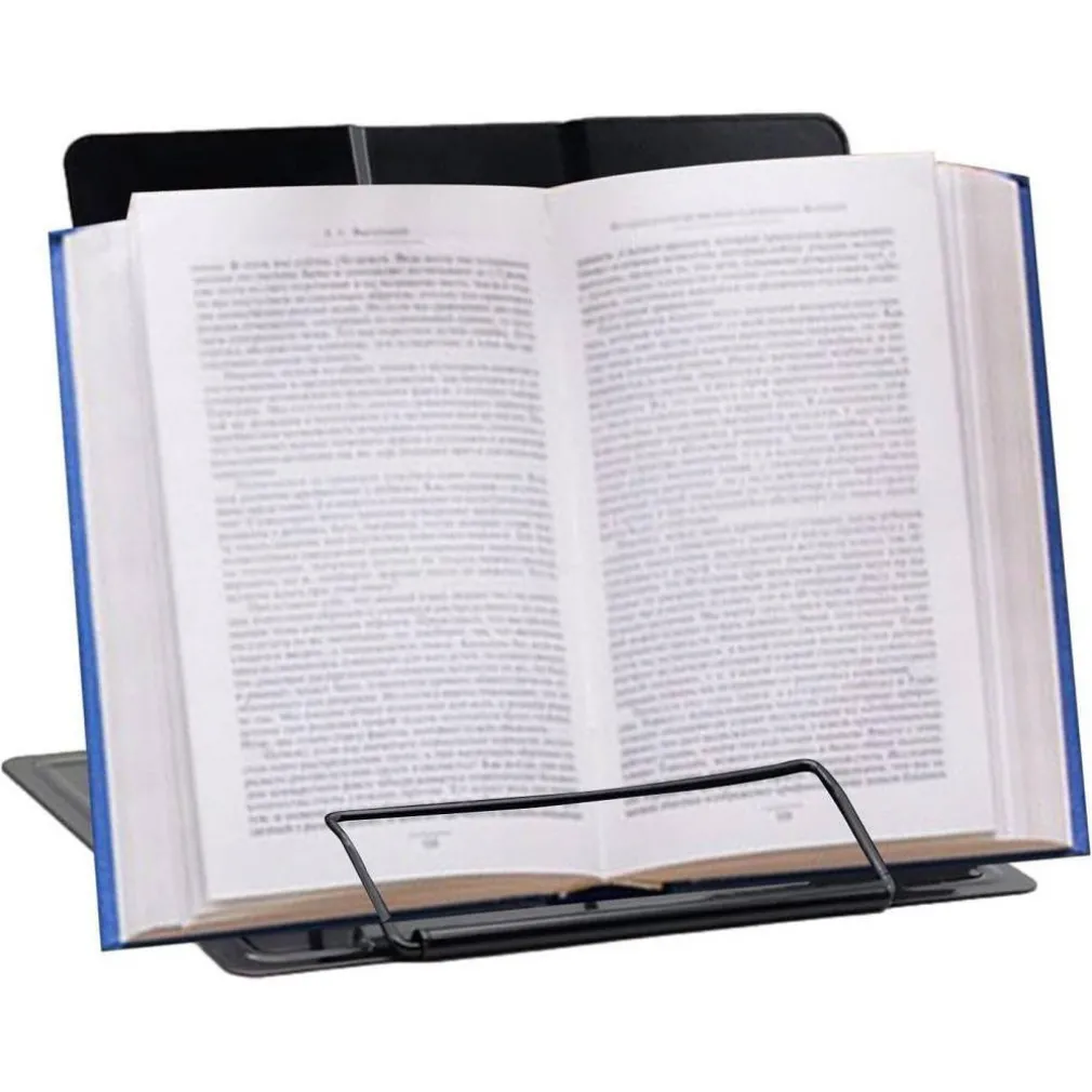 POGGIA LIBRI PIEGHEVOLE ESPOSITORE IN METALLO PORTA DOCUMENTI REGOLABILE LETTURA