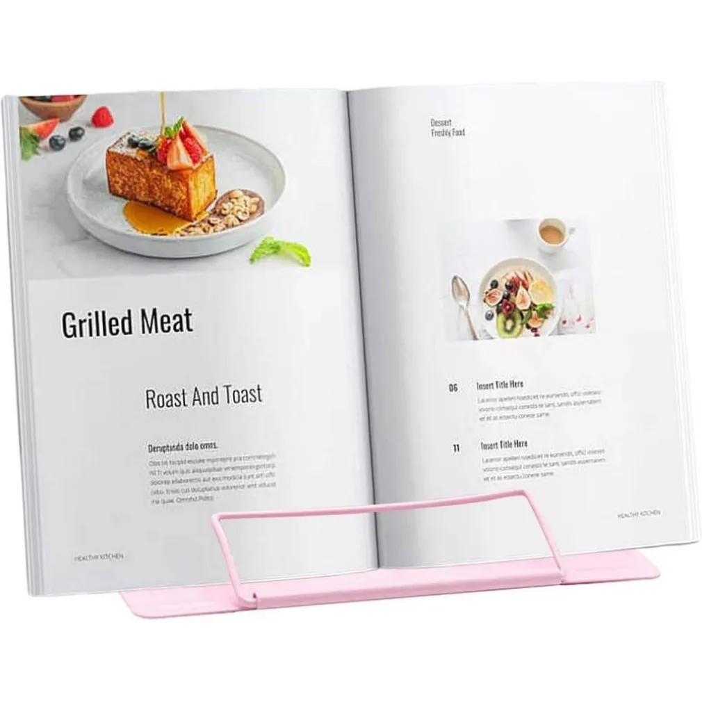 POGGIA LIBRI PIEGHEVOLE ESPOSITORE IN METALLO PORTA DOCUMENTI REGOLABILE LETTURA