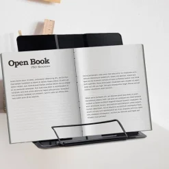 POGGIA LIBRI PIEGHEVOLE ESPOSITORE IN METALLO PORTA DOCUMENTI REGOLABILE LETTURA