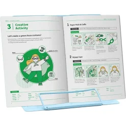 POGGIA LIBRI PIEGHEVOLE ESPOSITORE IN METALLO PORTA DOCUMENTI REGOLABILE LETTURA