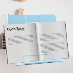 POGGIA LIBRI PIEGHEVOLE ESPOSITORE IN METALLO PORTA DOCUMENTI REGOLABILE LETTURA