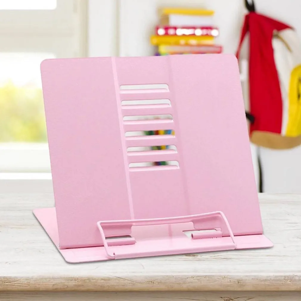 POGGIA LIBRI PIEGHEVOLE ESPOSITORE IN METALLO PORTA DOCUMENTI REGOLABILE LETTURA