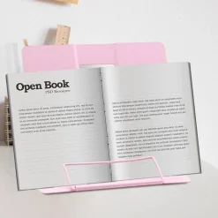 POGGIA LIBRI PIEGHEVOLE ESPOSITORE IN METALLO PORTA DOCUMENTI REGOLABILE LETTURA