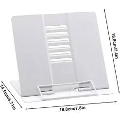 POGGIA LIBRI PIEGHEVOLE ESPOSITORE IN METALLO PORTA DOCUMENTI REGOLABILE LETTURA