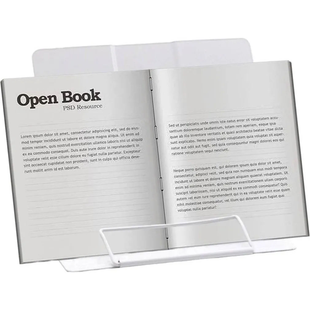 POGGIA LIBRI PIEGHEVOLE ESPOSITORE IN METALLO PORTA DOCUMENTI REGOLABILE LETTURA