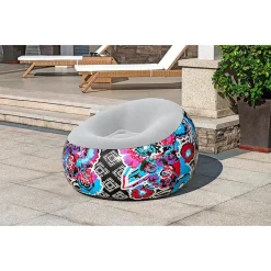 POLTRONA GONFIABILE PUFFO INFLATE-A-CHAIR 112X112X66CM FLOREALE STREET ART 75111