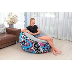 POLTRONA GONFIABILE PUFFO INFLATE-A-CHAIR 112X112X66CM FLOREALE STREET ART 75111