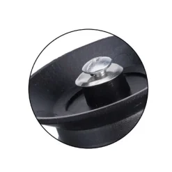 POMELLO MANOPOLA DI RICAMBIO PER COPERCHIO ANTISCOTTO ANTISCIVOLO Ø6.5 CM NERO 607413