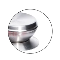 POMELLO MANOPOLA DI RICAMBIO PER COPERCHIO ISOLAMENTO TERMICO Ø6.5 CM ARGENTO 607415