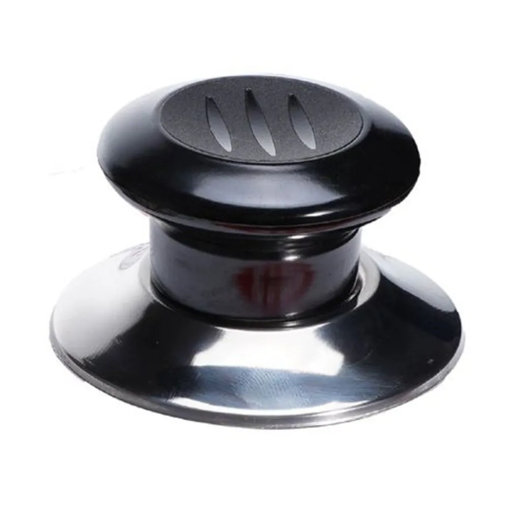 POMELLO MANOPOLA DI RICAMBIO PER COPERCHIO PENTOLE PADELLE Ø6.5 CM NERO ARGENTO 607414